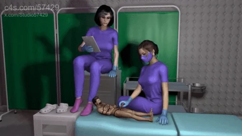 Studio 57429 - Giantess Medical Foot Smelling Procedure and Ballbusting