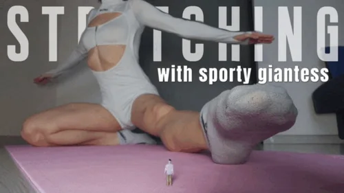 Dory Wetpaw - Stretching with sporty giantess