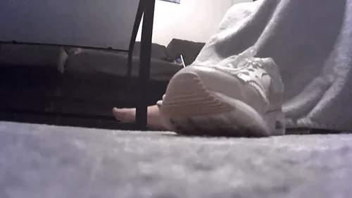 Hothungarianshoes - POV: Trapped Inside Her Pink Nike Sneakers While She Plays Wii Games