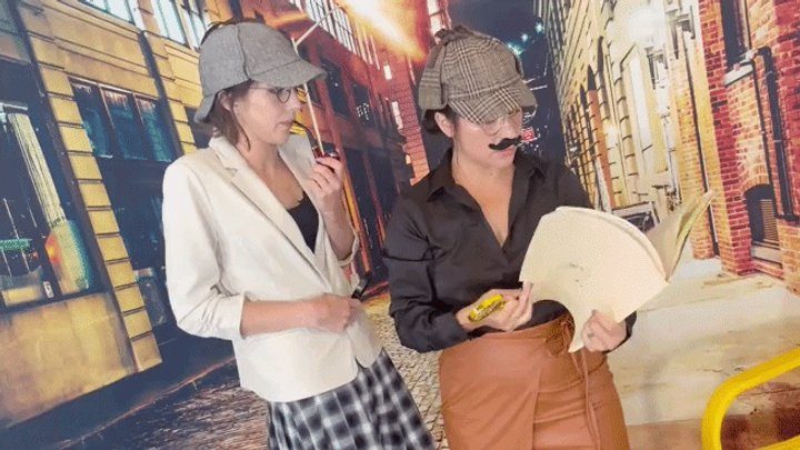 Catherine Foxx Fetish - Detective Sherlock Sushi and Kate Watson Shrink and torment suspects HIDEF