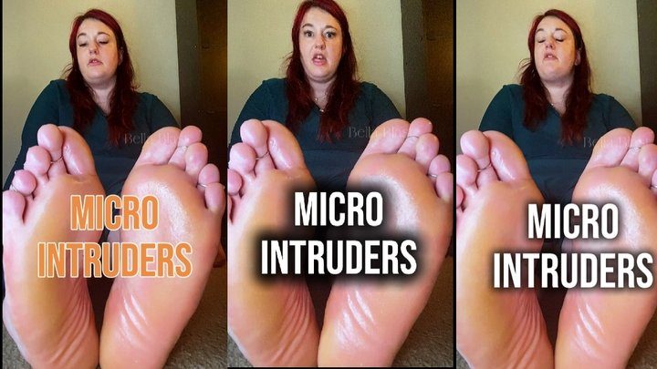 Bbw Bella Blast With Big Feet - Tiny Intruders